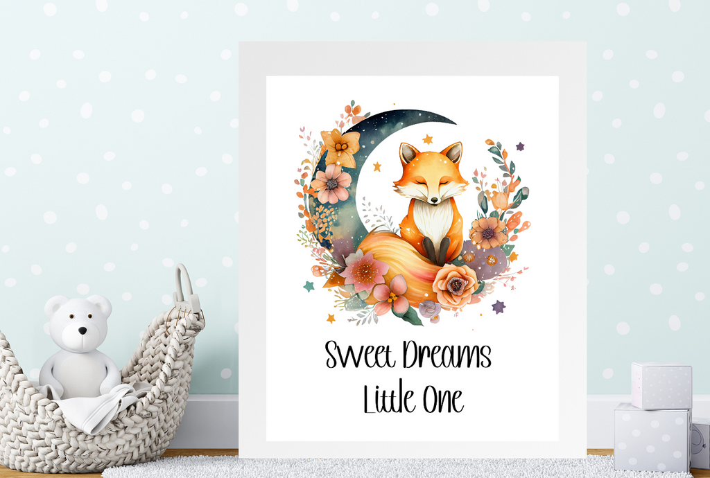 Wall Art - Sweet Dream Fox - Unframed - Heavy Weight Glossy Picture Only
