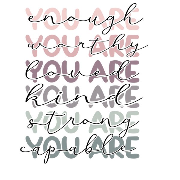 YOU ARE -Transfer Sheet