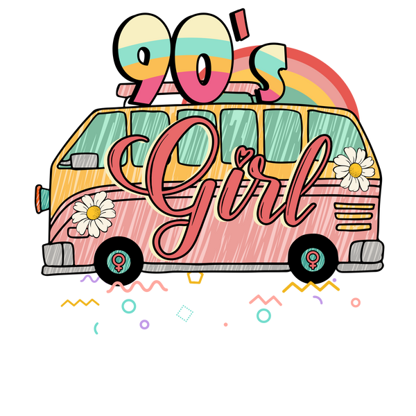 90's Girl T-Shirt Transfer Sheet
