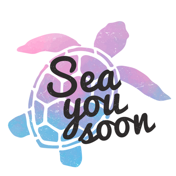 Sea You Soon Turtle Transfer Sheets